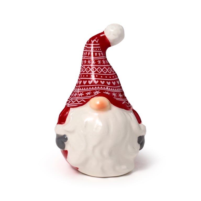 Ceramic Scandi Christmas Gonk Salt & Pepper Set - Food Safe Kitchenware