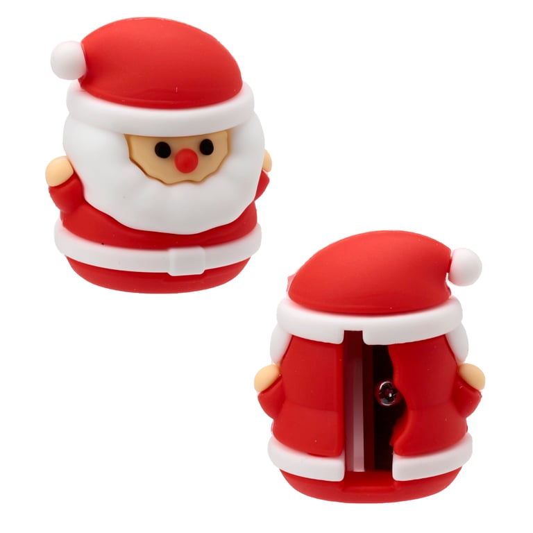 Plastic Pencil Sharpener - CE Marked, EN71 Compliant, Christmas Festive Friends