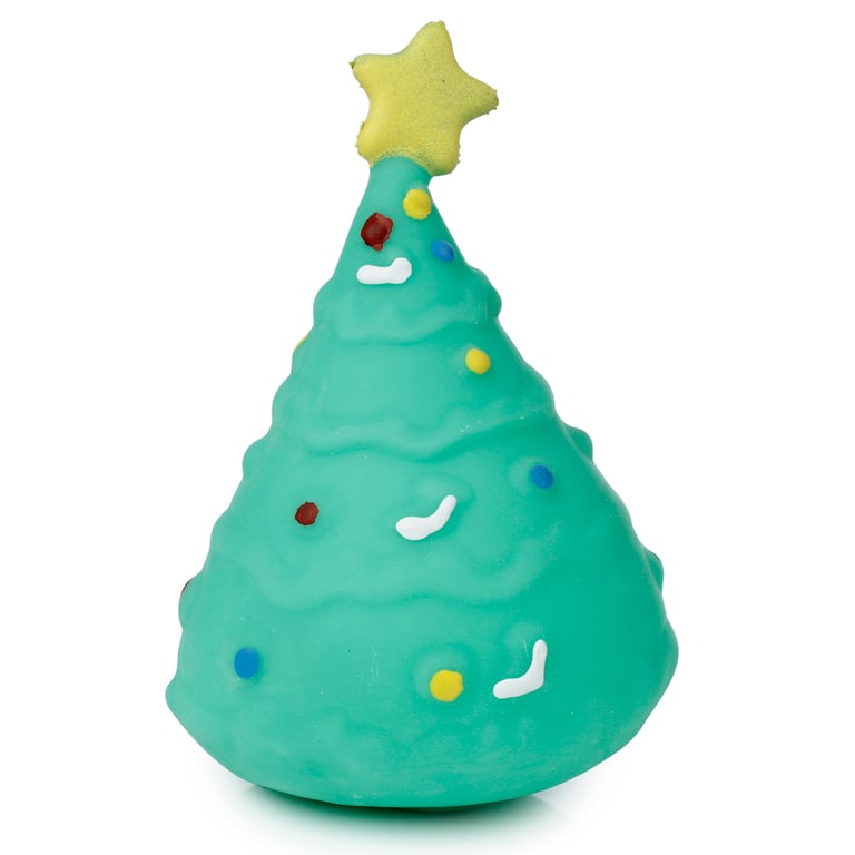 Christmas Tree & Santa Stretchy Toy - CE Marked, EN71 Compliant Rubber Toy Suitable from 3 Years