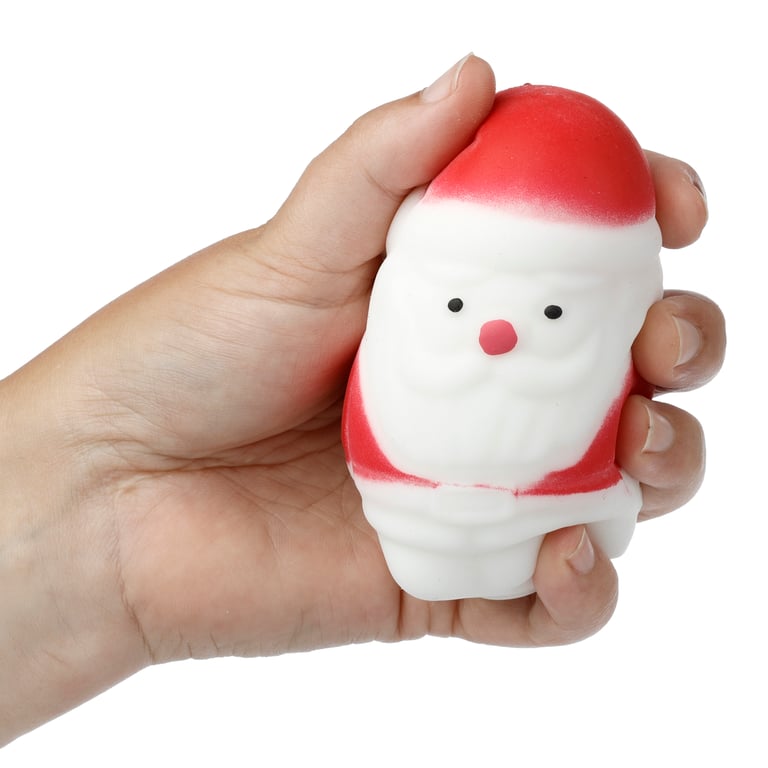 Christmas Tree & Santa Stretchy Toy - CE Marked, EN71 Compliant Rubber Toy Suitable from 3 Years