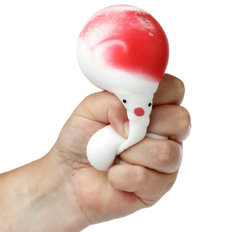 Christmas Tree & Santa Stretchy Toy - CE Marked, EN71 Compliant Rubber Toy Suitable from 3 Years