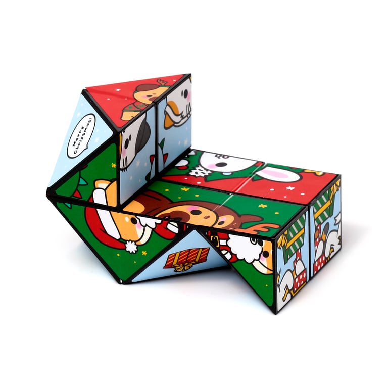 CE Marked Plastic Puzzle Cube Toy - Christmas Adoramals