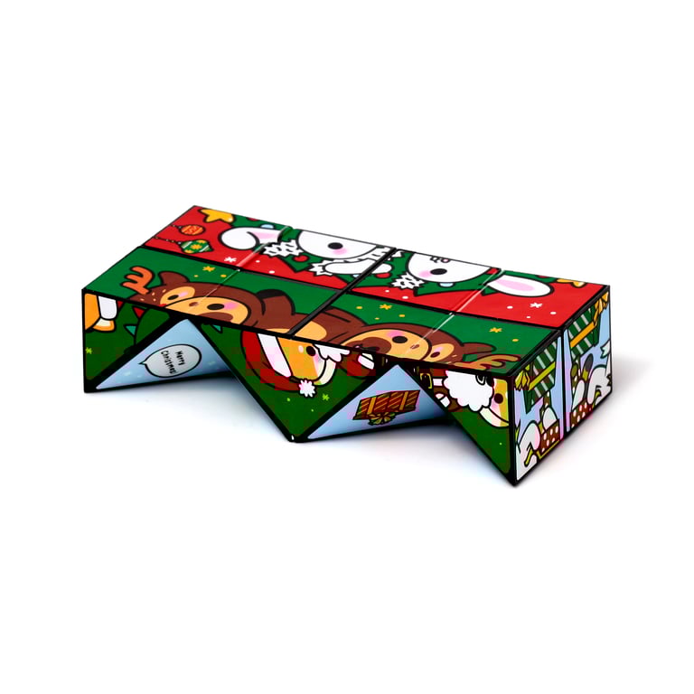 CE Marked Plastic Puzzle Cube Toy - Christmas Adoramals