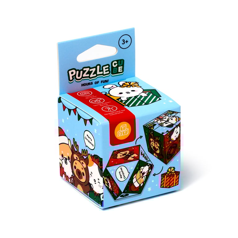 CE Marked Plastic Puzzle Cube Toy - Christmas Adoramals