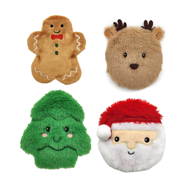 CE Marked Plush Hand Warmer - Christmas Jingle Bunch, Reusable and Warmth for Hands Up to 30 Minutes