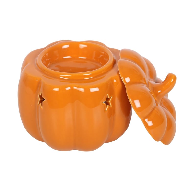Pumpkin Wax Melt Burner - Cozy Autumn Ambiance Oil Warmer with Fragrance Options