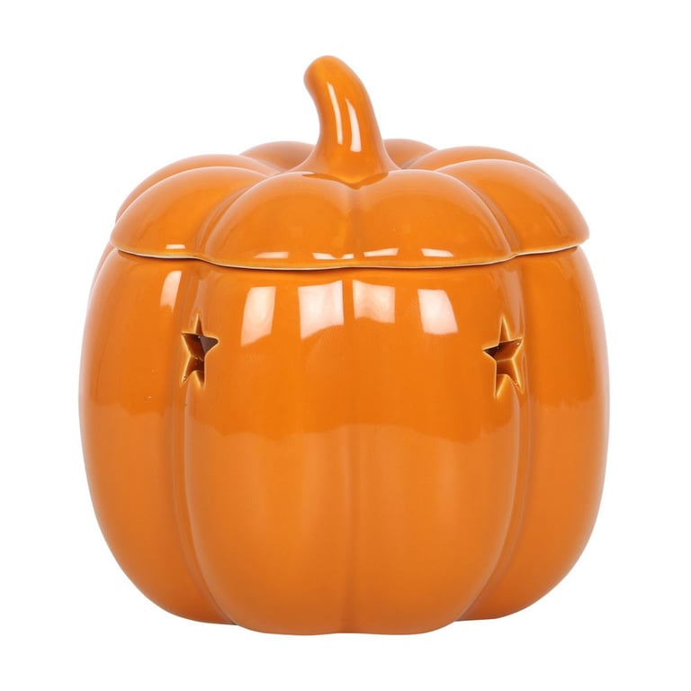 Pumpkin Wax Melt Burner - Cozy Autumn Ambiance Oil Warmer with Fragrance Options