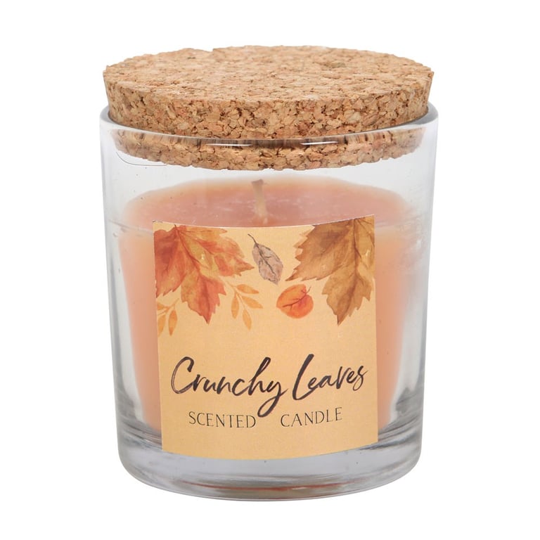 Crunchy Leaves Autumn Vegan Paraffin Wax Candle - 25 Hour Home Fragrance