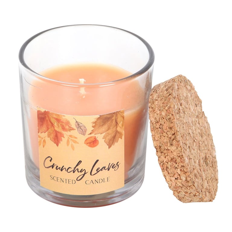Crunchy Leaves Autumn Vegan Paraffin Wax Candle - 25 Hour Home Fragrance