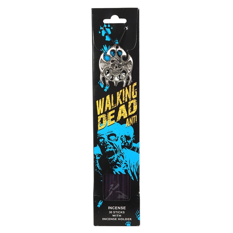 Walking Dead Anti Incense Gift Set - 30 Lavender Scented Sticks & Metal Holder