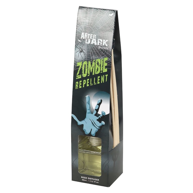 Zombie Repellent Reed Diffuser - Jasmine Scented Home Fragrance by After Dark Collection