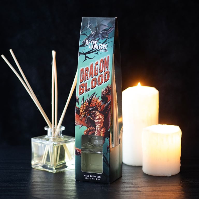 Dragon Blood Reed Diffuser - Energy Boosting Home Fragrance Accessory