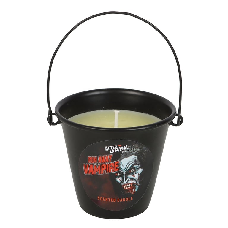 Run Away Vampire Scented Candle - 20hr Burn Time, Paraffin Wax, Sandalwood Fragrance