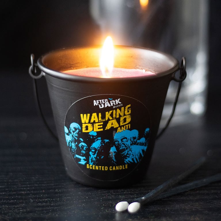 Walking Dead Anti Scented Candle - Lavender Fragrance & Zombie Repellent Home Accessory