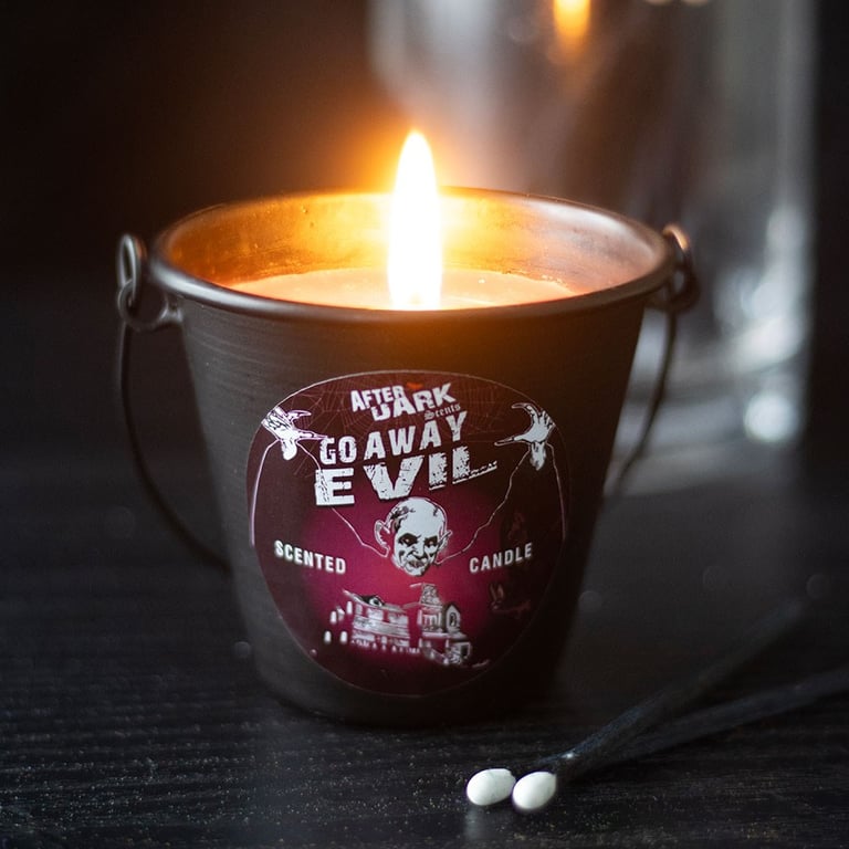 Go Away Evil Rose Fragrance Candle - Demon Repellent Home Accessory