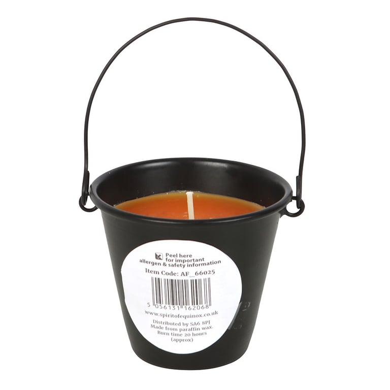 Dragon Blood Paraffin Wax Candle - 20hr Burn Time, Metal Bucket Holder