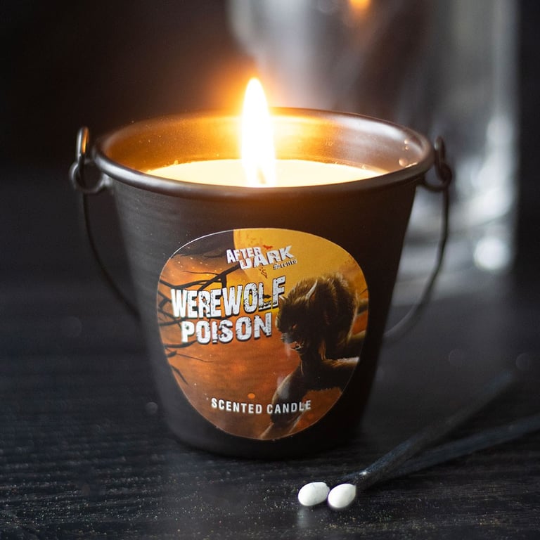 Werewolf Poison Scented Candle - Vanilla Fragrance & Cryptid Repellent