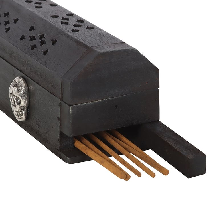 Run Away Vampire Incense Box Set - 10 Sandalwood Sticks & Wooden Holder