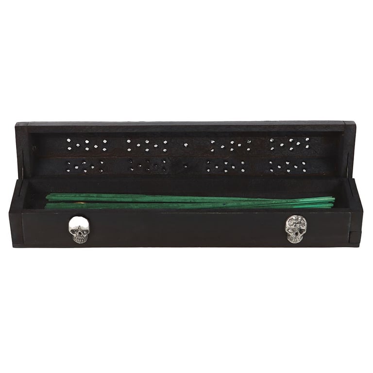 Zombie Repellent Incense Box Set - Jasmine Scented, Silver Skull Accented Home Decor