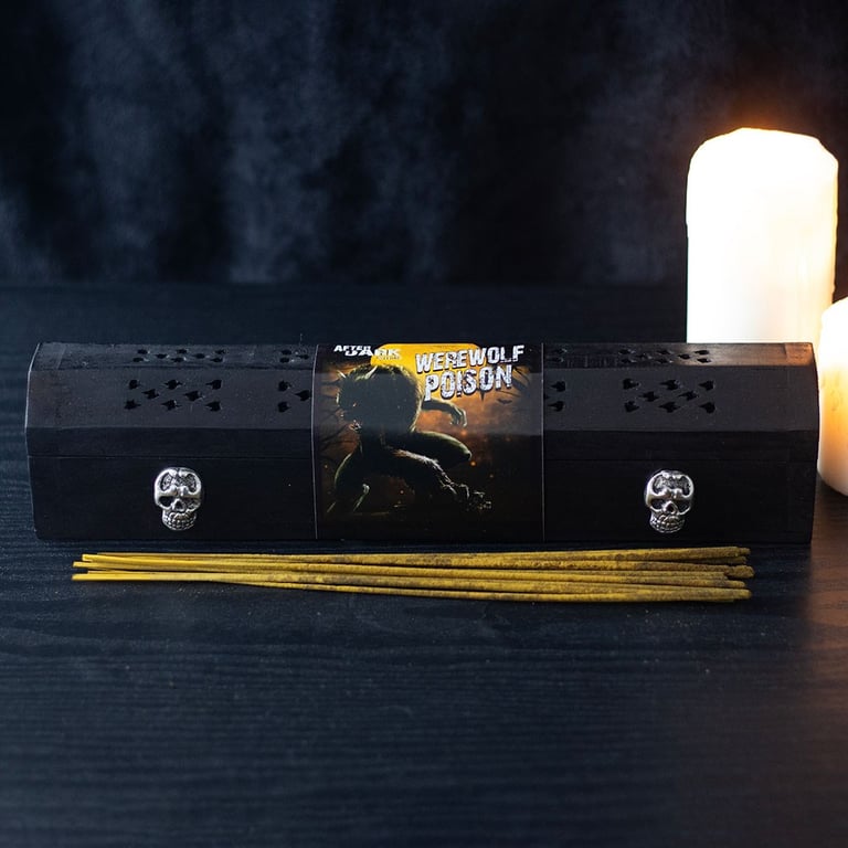 Werewolf Poison Incense Box Set - Vanilla Scented Repellent for Cryptids and Evil Beasts