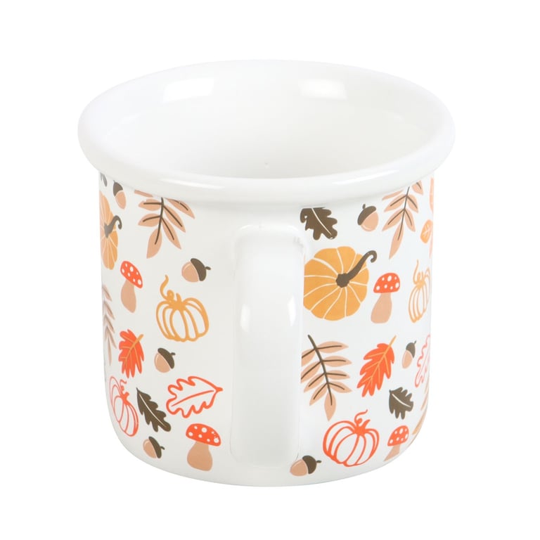 Autumn Leaves and Pumpkins 480ml Handwash Mug