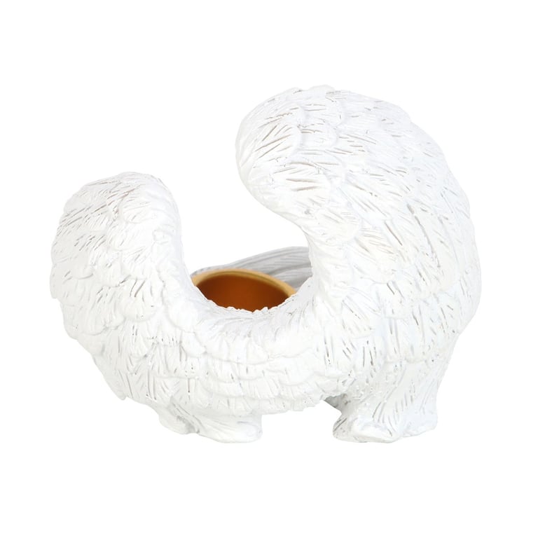 Angel Wing Resin Incense Cone Burner - Serenity & Spiritual Sanctuary Decor