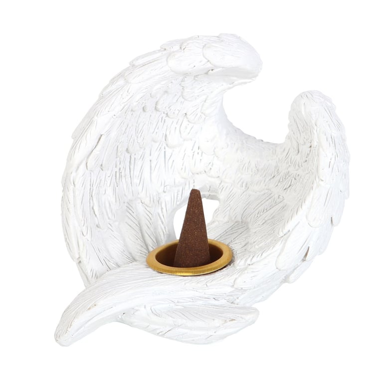 Angel Wing Resin Incense Cone Burner - Serenity & Spiritual Sanctuary Decor