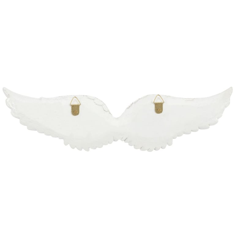 Glitter Hanging Angel Wings - Sparkly Home Decorations with Clear Glitter Finish