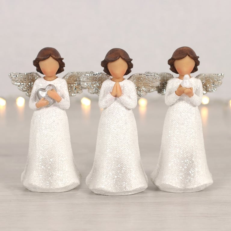 Peace Pray Love Child Angels Figurines - Symbolizing Peace, Prayer, and Love Decorations