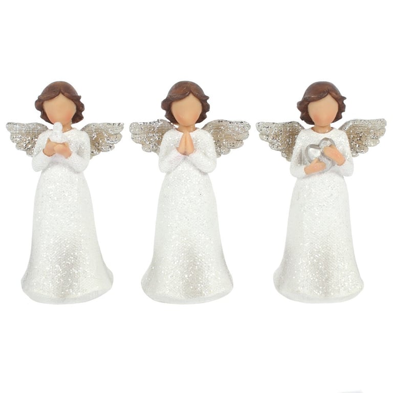Peace Pray Love Child Angels Figurines - Symbolizing Peace, Prayer, and Love Decorations