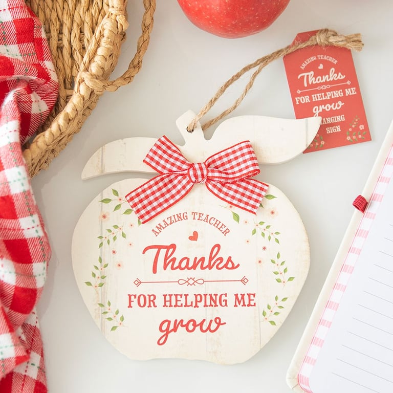 Apple Hanging Decoration - Thank You Teacher Gift