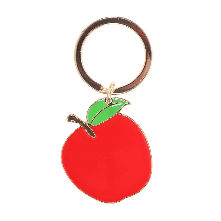 Teacher Apple Enamel Keyring - Ideal End-of-Term Gift or Appreciation Token