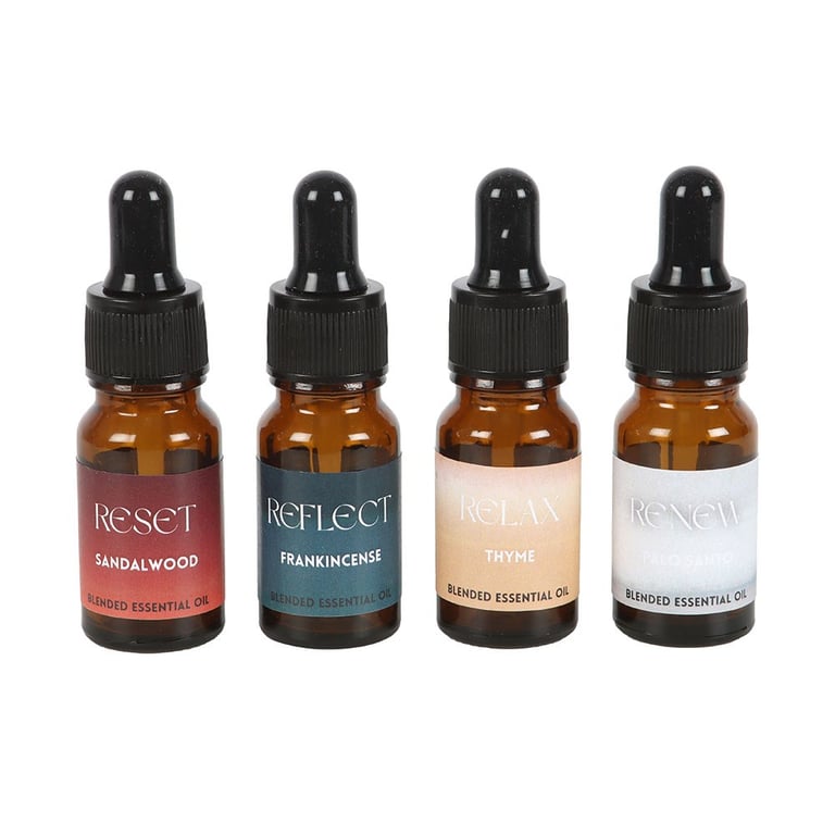 Meditation Collection Blended Essential Oil Set - 4 Ready-to-Use Oils for Relaxation and Focus