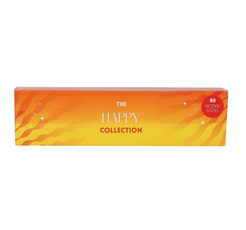 The Happy Collection Incense Sticks - Uplift & Relax with 4 Calming Scents