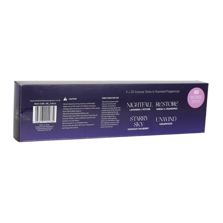 Sleep Collection Incense Sticks - Soothing Lavender & Chamomile Blends for Relaxation