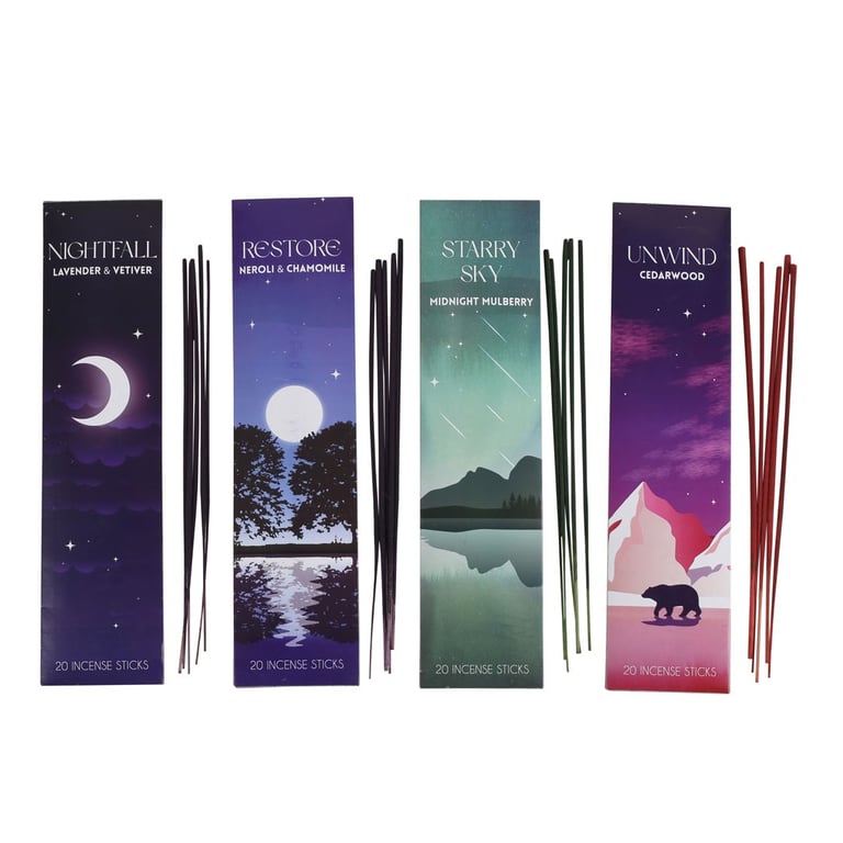 Sleep Collection Incense Sticks - Soothing Lavender & Chamomile Blends for Relaxation