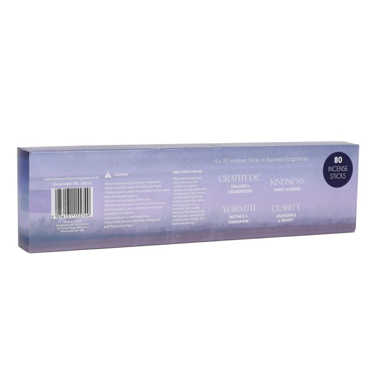 Mindfulness Collection Incense Stick Set - 4 Calming Scents for Relaxation and Gift Giving