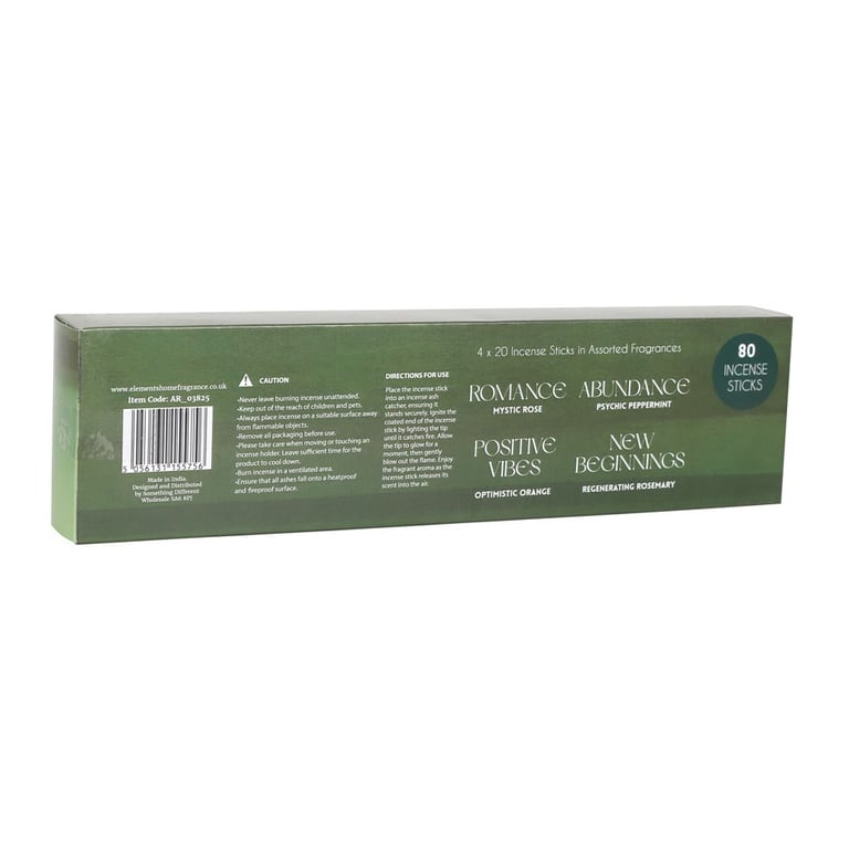 The Manifestation Collection Mindfulness Incense Sticks Set - 4 Blended Scents for Focus and Clarity