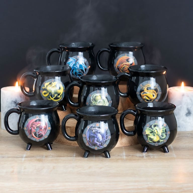 Anne Stokes Litha Color-Changing Cauldron Mug