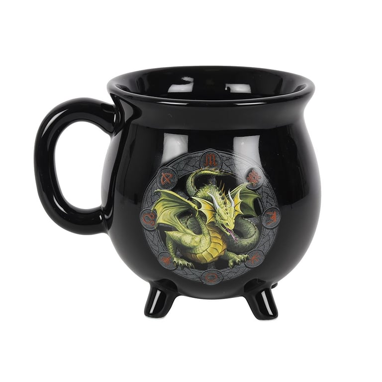Anne Stokes Mabon Colour Changing Cauldron Mug - Fantasy Art Design Changes with Hot Beverage