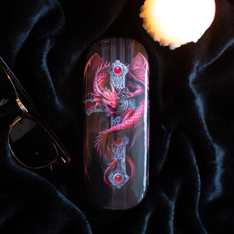 Anne Stokes Gothic Guardian Hard Shell Glasses Case with Microfibre Cloth