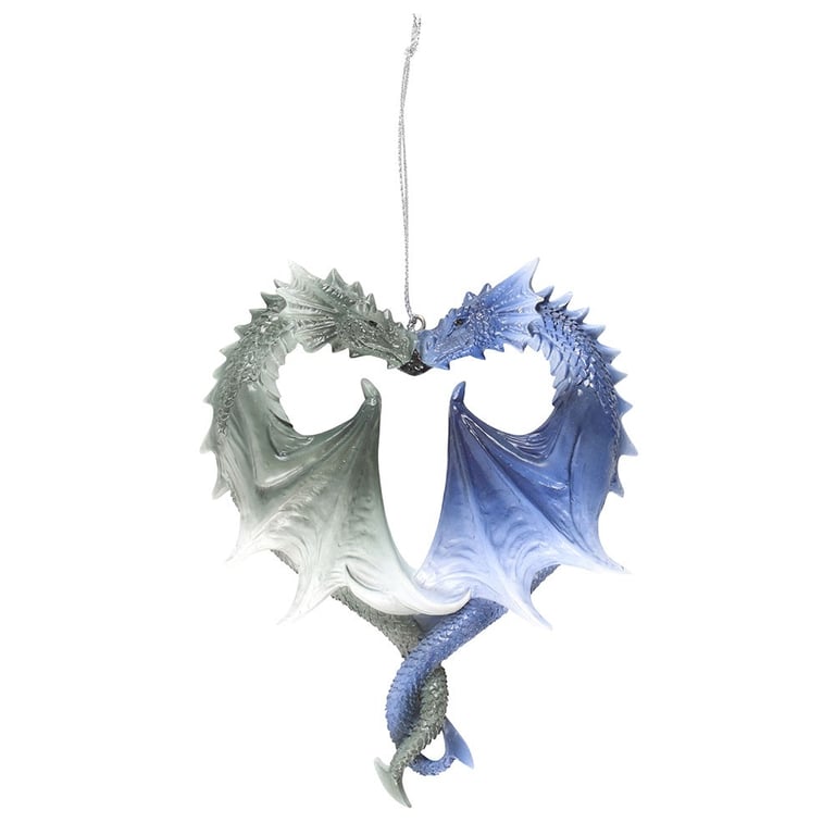 Dragon Heart Hanging Ornament by Anne Stokes - Intricately Detailed Fantasy Art Decoration