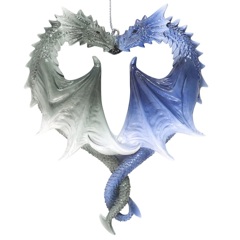 Dragon Heart Hanging Ornament by Anne Stokes - Intricately Detailed Fantasy Art Decoration