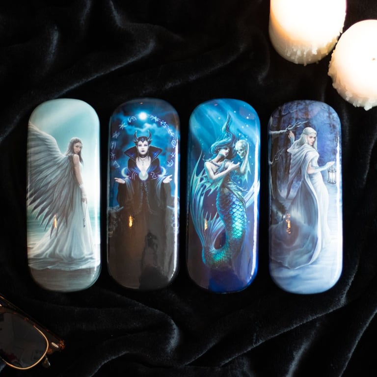 Anne Stokes Spirit Guide Hard Shell Glasses Case with Microfiber Cleaning Cloth