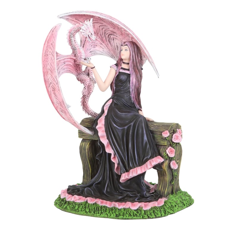 Elegant Dragon Figurine by Anne Stokes - Fantasy Artwork Decoration