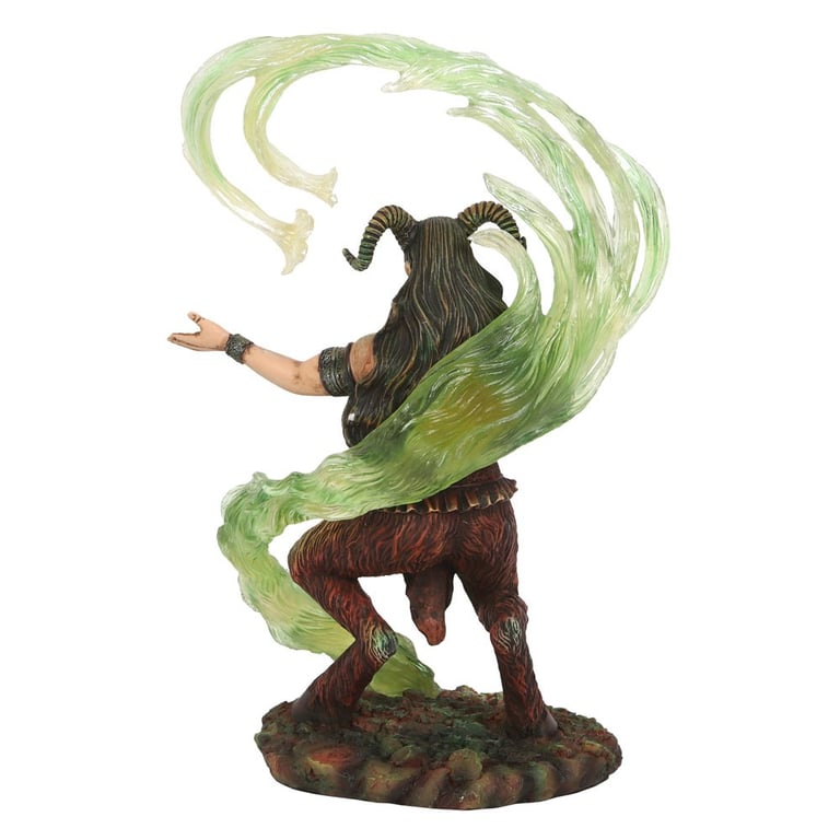 Anne Stokes Earth Elemental Wizard Collectible Figurine - Resin Sculpture with Green Vines Magic Details
