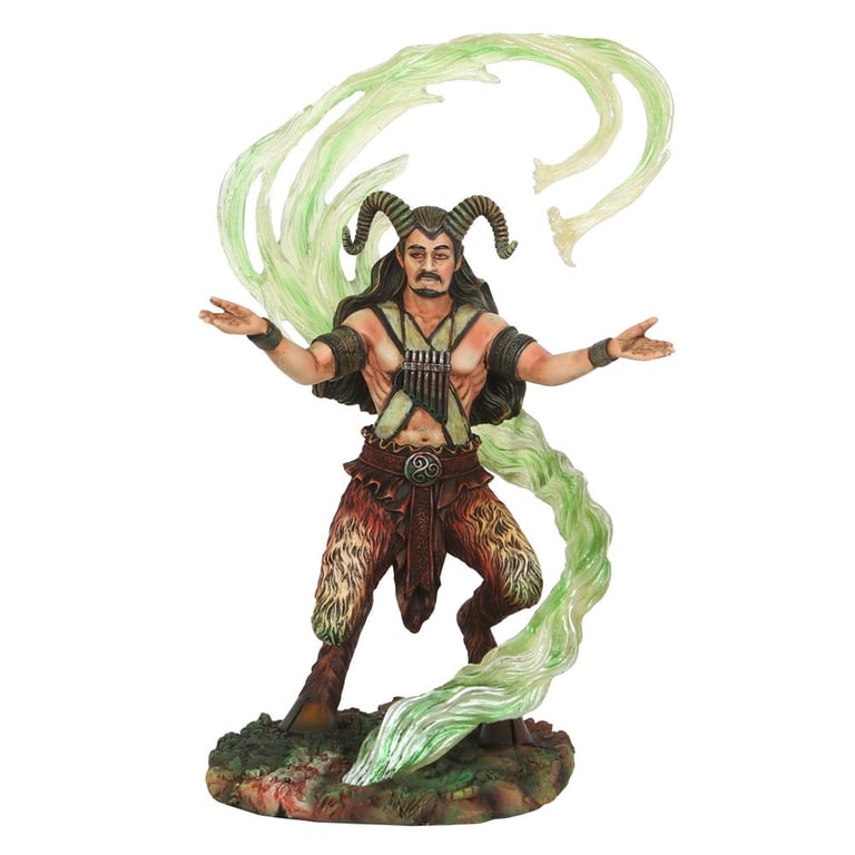 Anne Stokes Earth Elemental Wizard Collectible Figurine - Resin Sculpture with Green Vines Magic Details