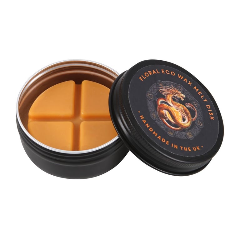 Anne Stokes Litha Dragon Wax Melt Burner Gift Set - High Quality Oil Burner with Scented Candle and Artwork by Anne Stokes