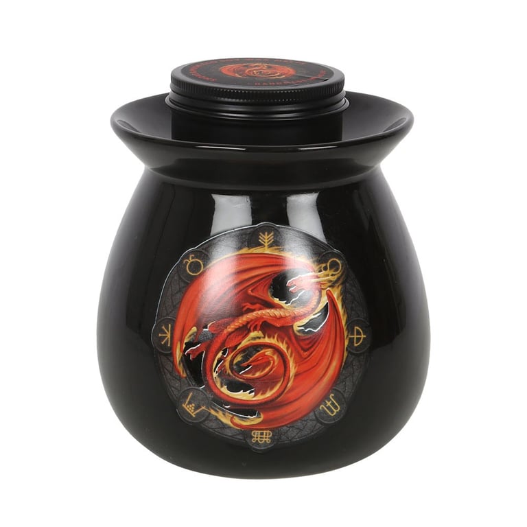 Anne Stokes Beltane Wax Melt Burner Gift Set - Dragon Design Home Fragrance Scented Candle Set