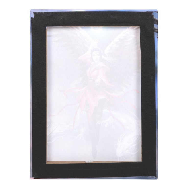 19x25cm Air Element Sorceress Canvas Plaque by Anne Stokes - Elemental Magic Wall Art Home Decor